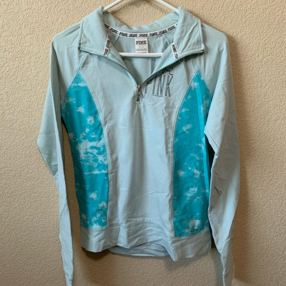 PINK Light Blue Quarter-Zip
